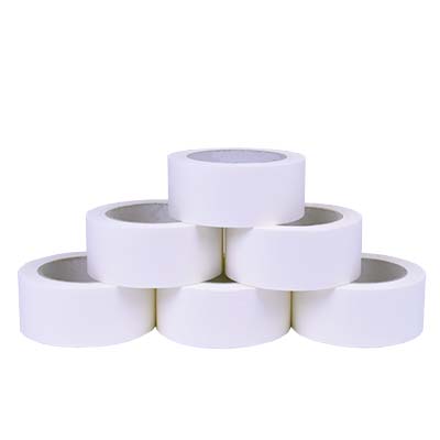 6 x Rolls of White Kraft Paper Tape 50mm x 50M - Eco Friendly